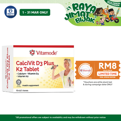 Vitamode CalciVit D3 Plus Vitamin K2 1800mg 6x 10s Vitamode