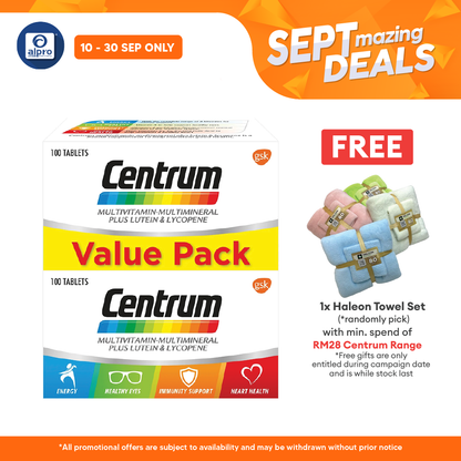 Centrum Multivitamin 2x100s | Eye & Bone Health Centrum