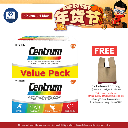 Centrum Multivitamin 2x100s | Eye & Bone Health