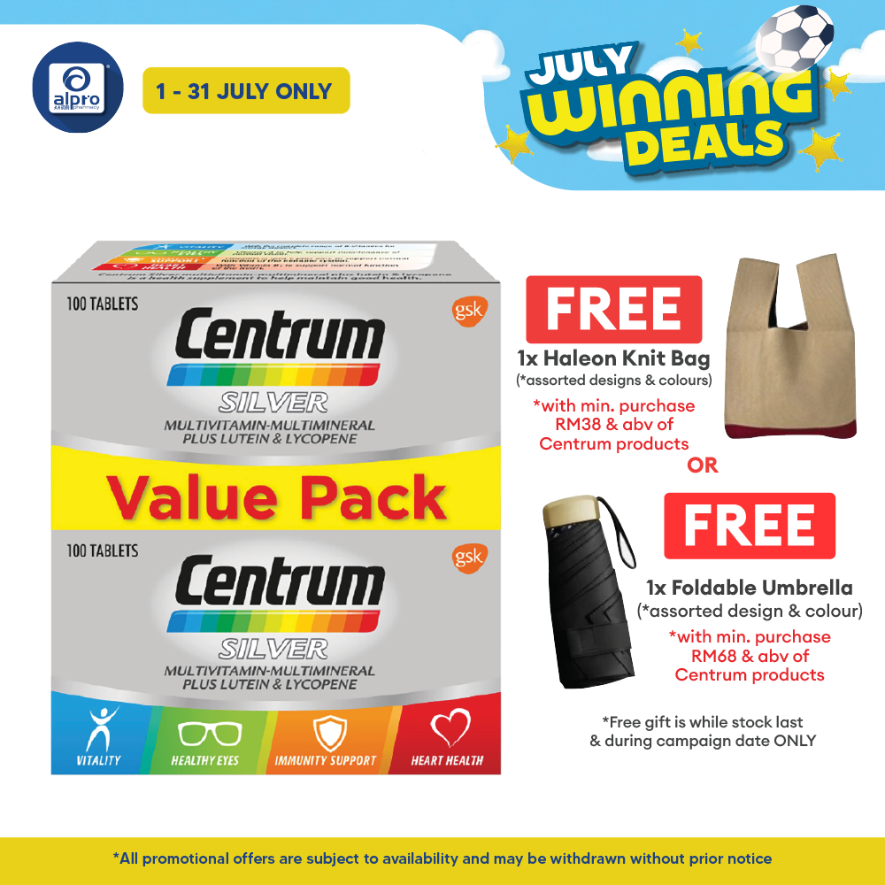 Centrum Silver Multivitamins 2x100s |  Prevent Vitamin Deficiency Centrum