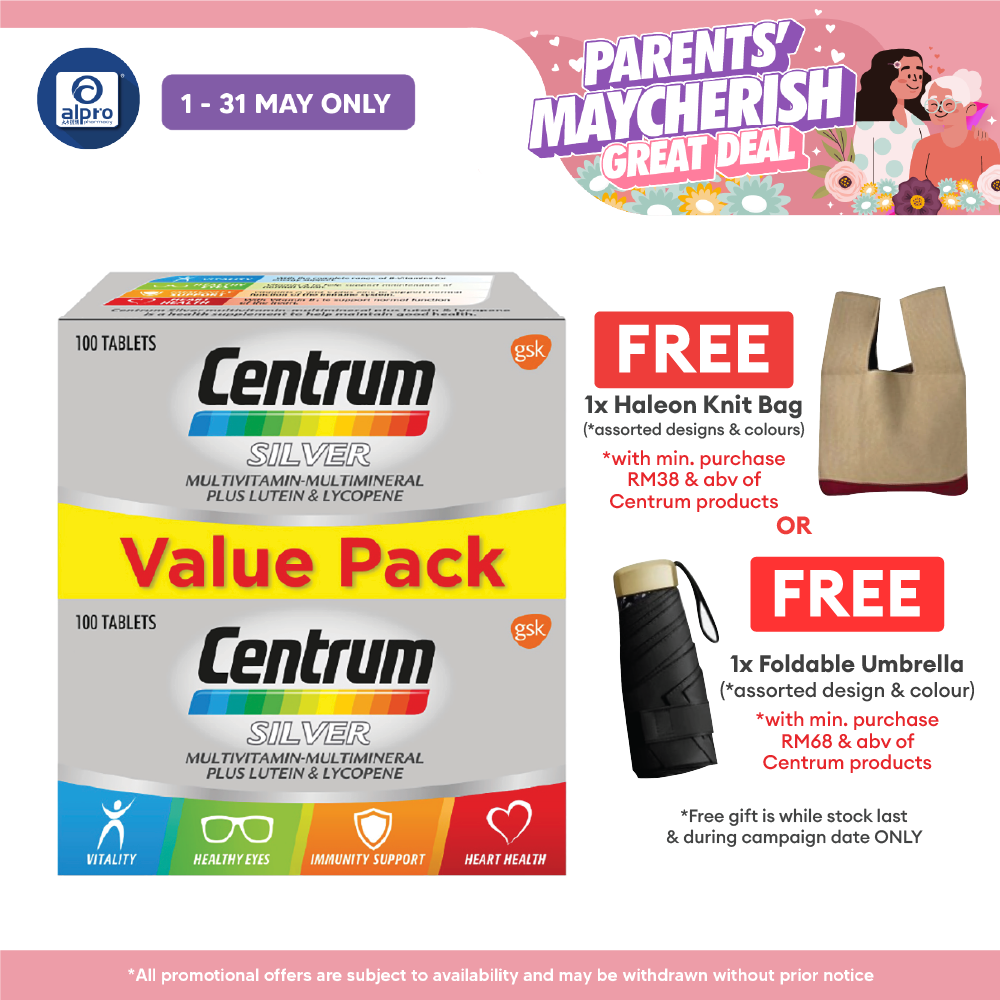 Centrum Silver Multivitamins 2x100s |  Prevent Vitamin Deficiency Centrum