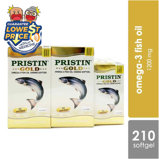 Thc Pristin Gold Omega 3 Fish Oil 2x90s FREE 30s | Brain Health Alpro Pharmacy