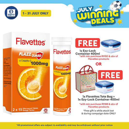 Flavettes Flazz Guard Effervescent Orange 30s | Boost Immune System Flavettes