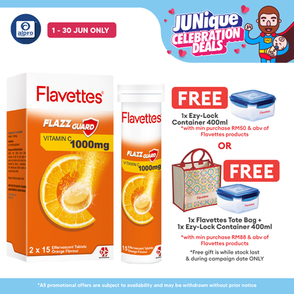 Flavettes Flazz Guard Effervescent Orange 30s | Boost Immune System Flavettes