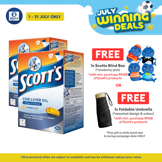 Scotts Pure Cod Liver Oil 2x100s | Immunity Scotts