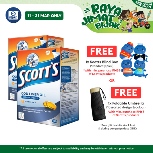 Scotts Pure Cod Liver Oil 2x100s | Immunity Scotts