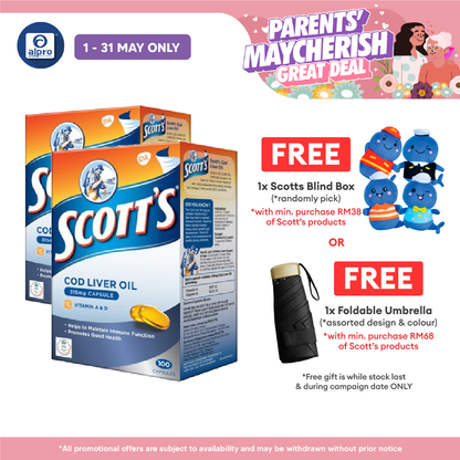 Scotts Pure Cod Liver Oil 2x100s | Immunity Scotts