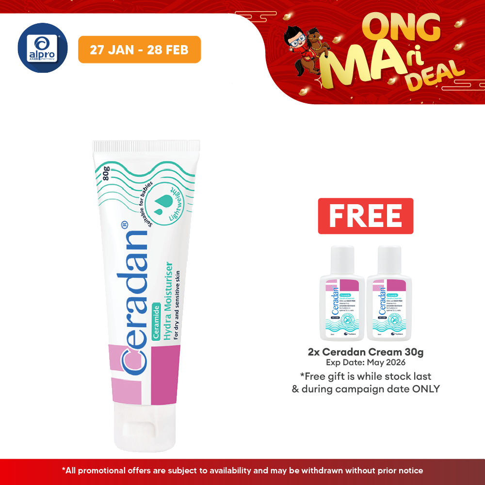 Ceradan Hydra Cream 80g | Hydrating Moisturizer Ceradan