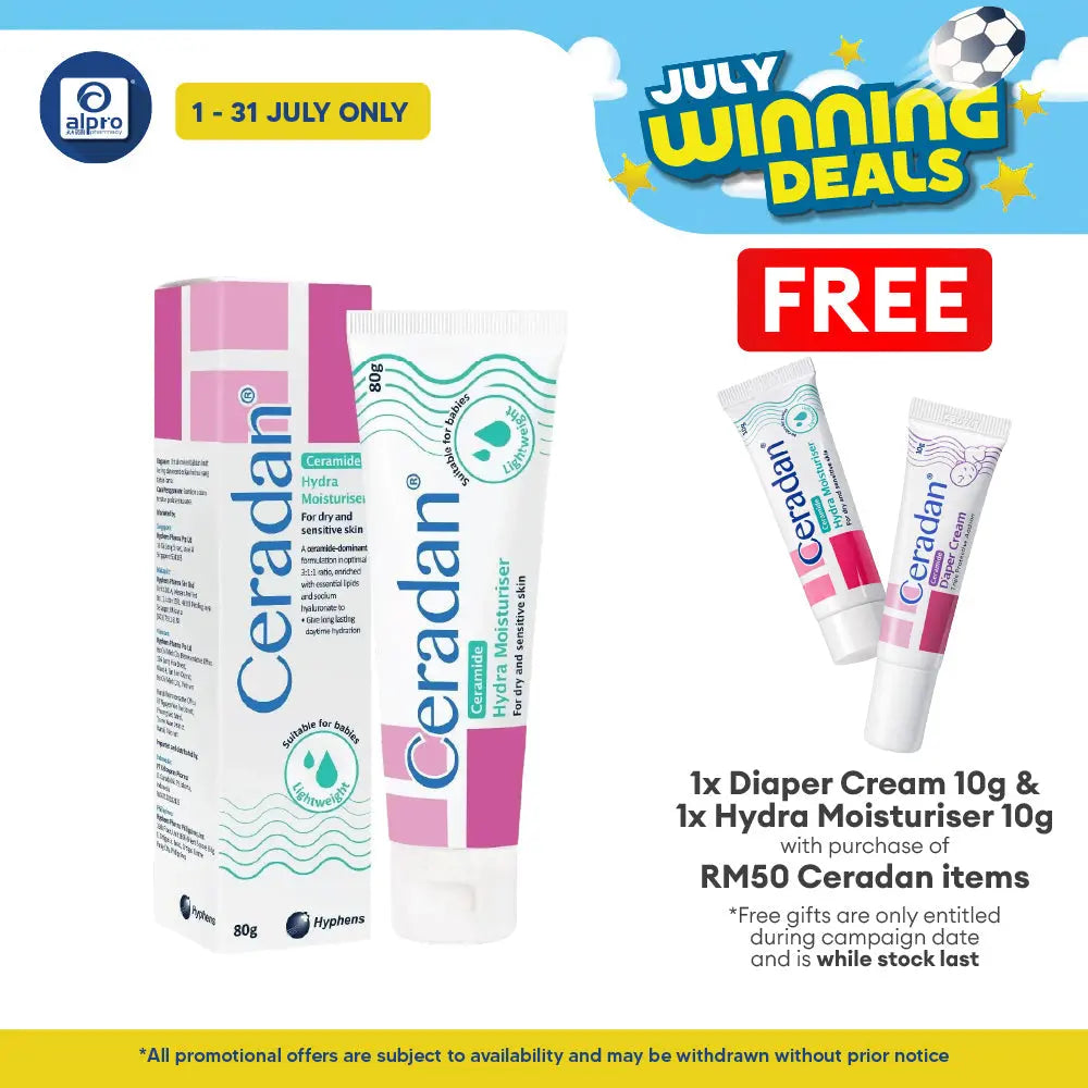 Ceradan Hydra Cream 80g | Hydrating Moisturizer Ceradan