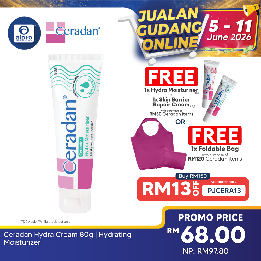 Ceradan Hydra Cream 80g | Hydrating Moisturizer Ceradan