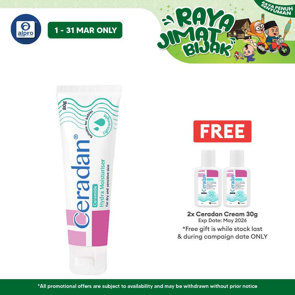 Ceradan Hydra Cream 80g | Hydrating Moisturizer Ceradan