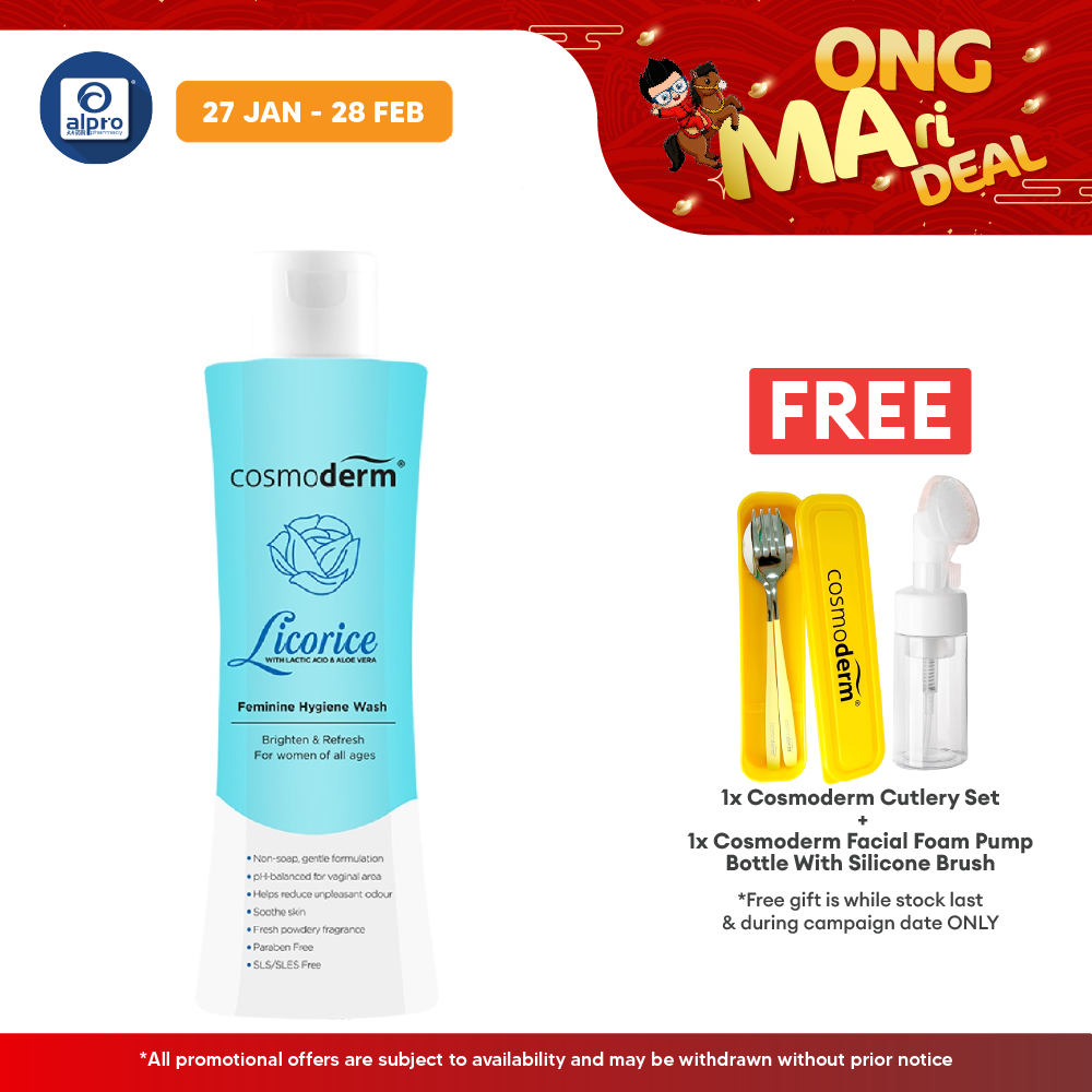 Cosmoderm Soothing Feminine Hygiene Wash 150ml Alpro Pharmacy