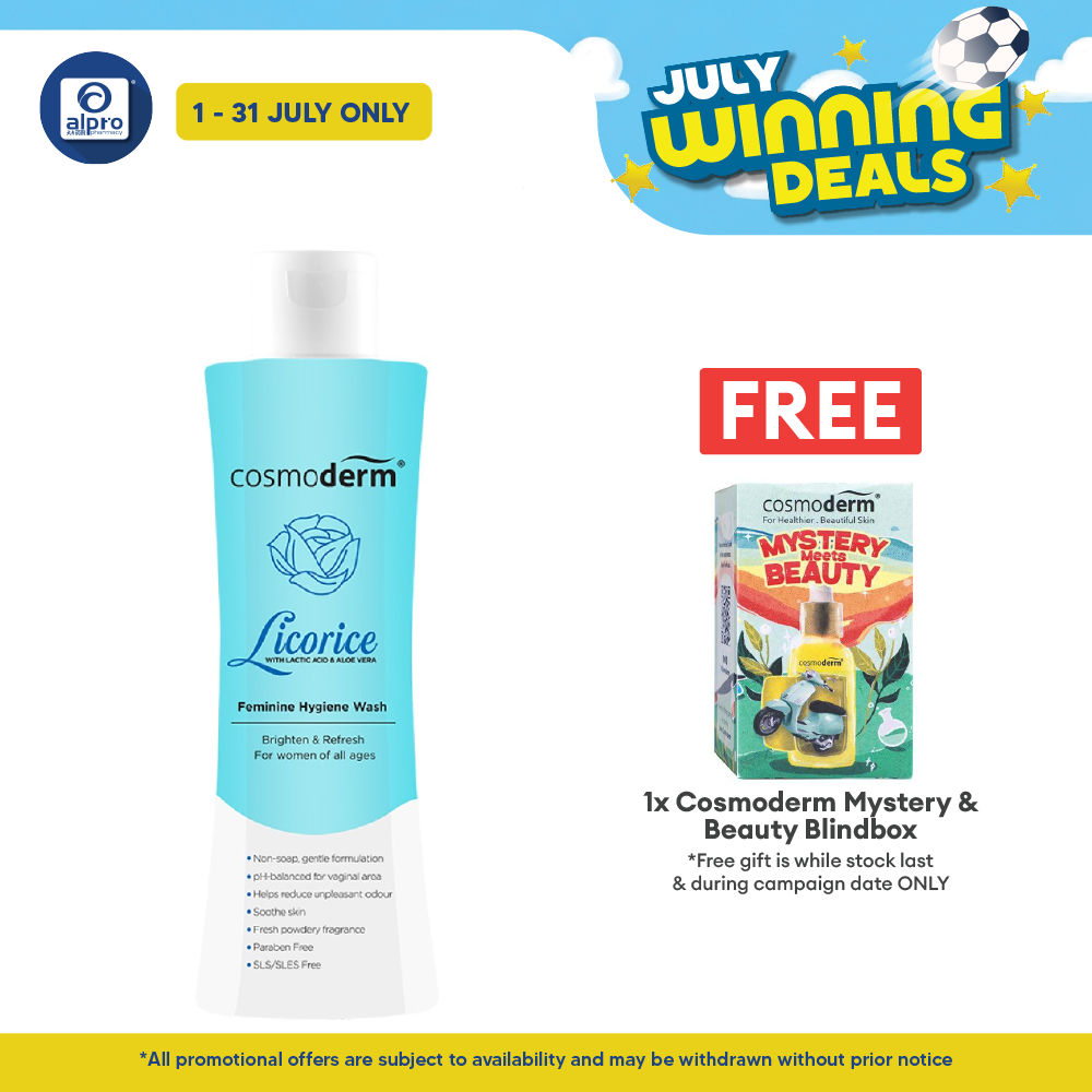 Cosmoderm Soothing Feminine Hygiene Wash 150ml Cosmoderm