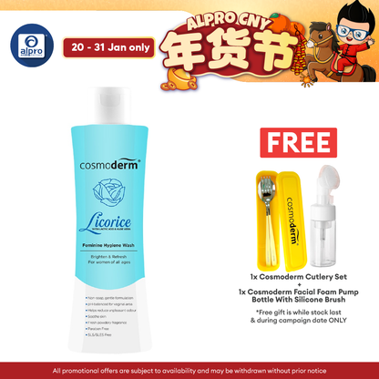 Cosmoderm Soothing Feminine Hygiene Wash 150ml