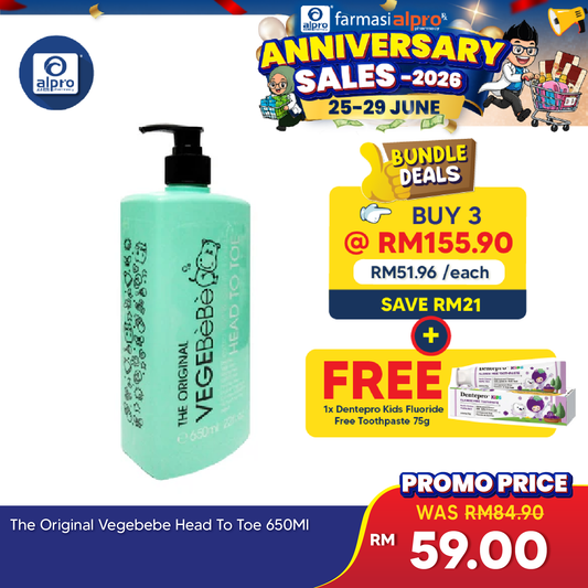 The Original Vegebebe Head To Toe 650ml | Baby Shower The Original Vege
