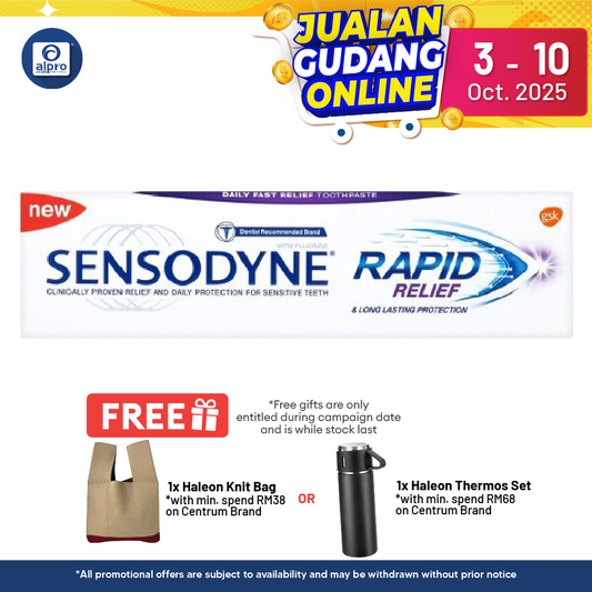 Sensodyne Rapid Relief 100g | Relieve Pain Sensitivity Sensodyne
