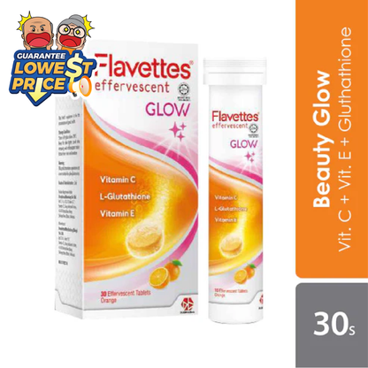 Flavettes Glow Effervescent 30s | Anti-Aging & Skin Brightening Alpro Pharmacy