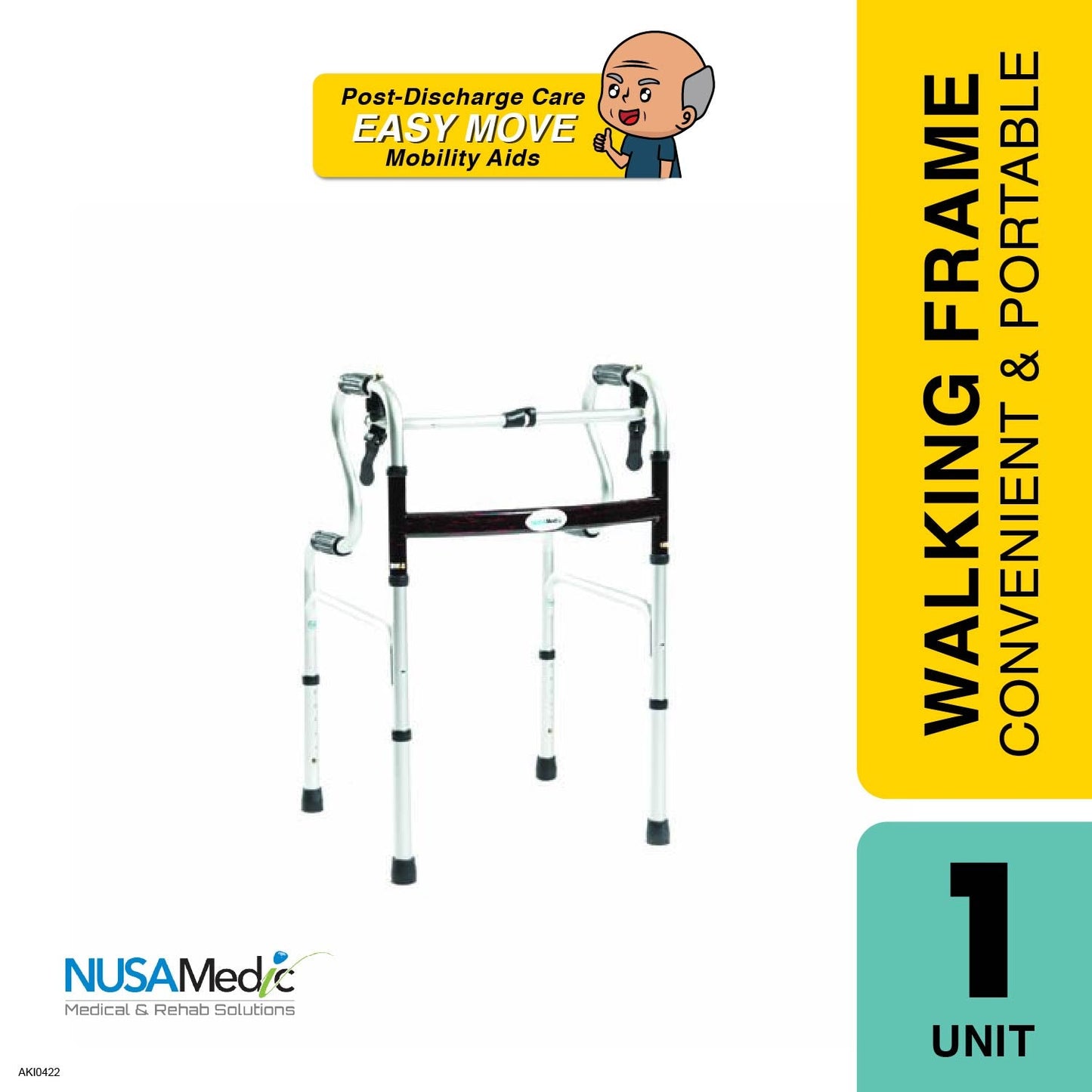 Nusa Medic Rising Walking Frame Mm/1407 | Convenient Alpro Pharmacy
