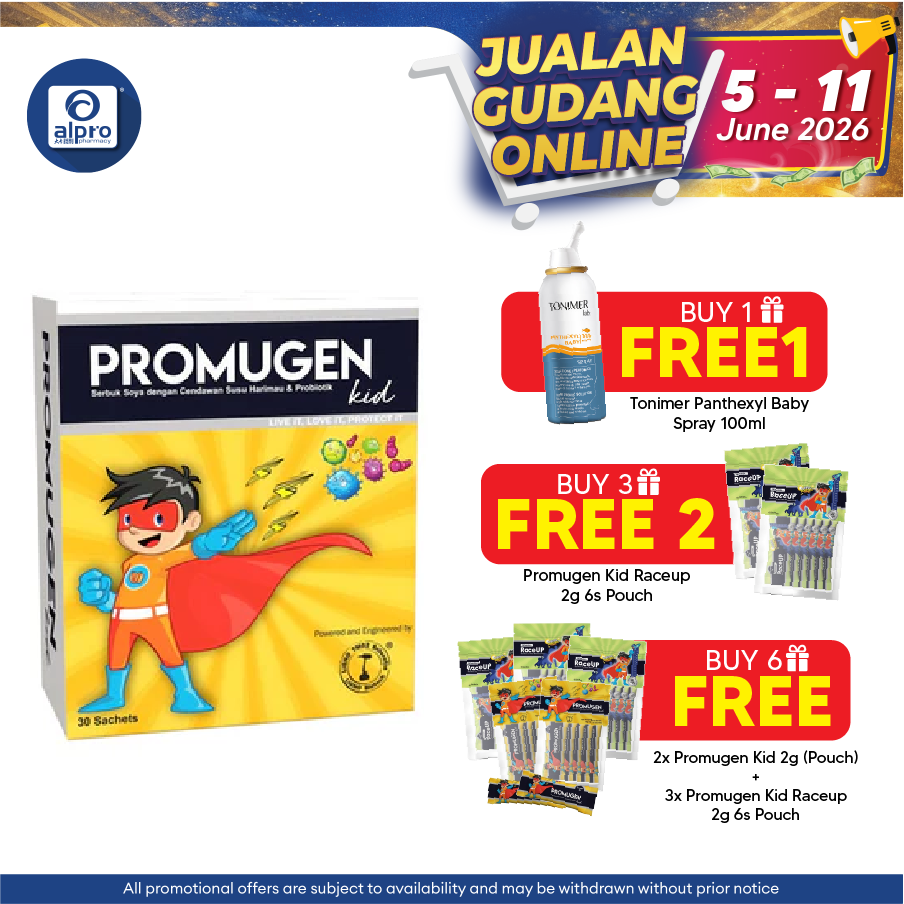 Promugen Kid 2g 30s | With Probiotics & Soy Powder with Tiger Milk Mushroom Promugen