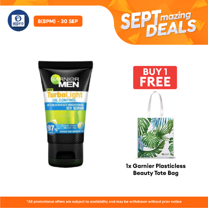 Garnier Men Turbolight Oil Control Icy Scrub 150ml Garnier