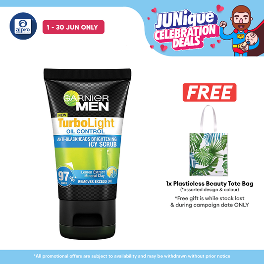 Garnier Men Turbolight Oil Control Icy Scrub 150ml Garnier