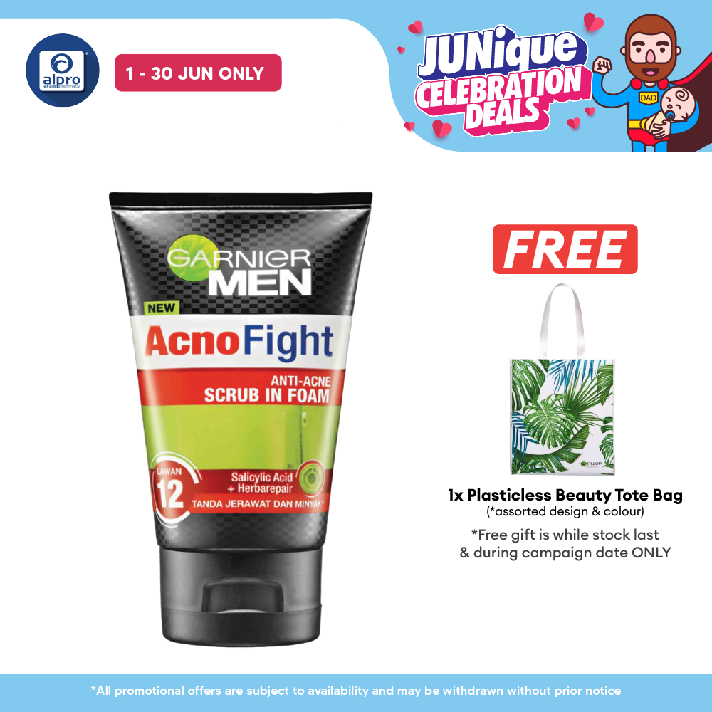 Garnier Men Acno Fight Anti Acne Scrub In Foam 150ml Garnier