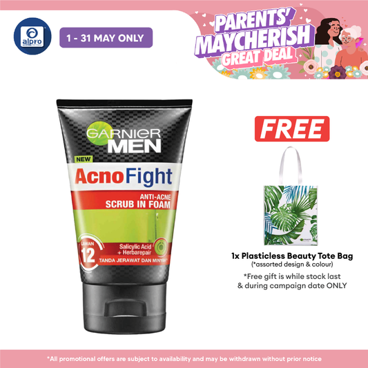 Garnier Men Acno Fight Anti Acne Scrub In Foam 150ml Garnier