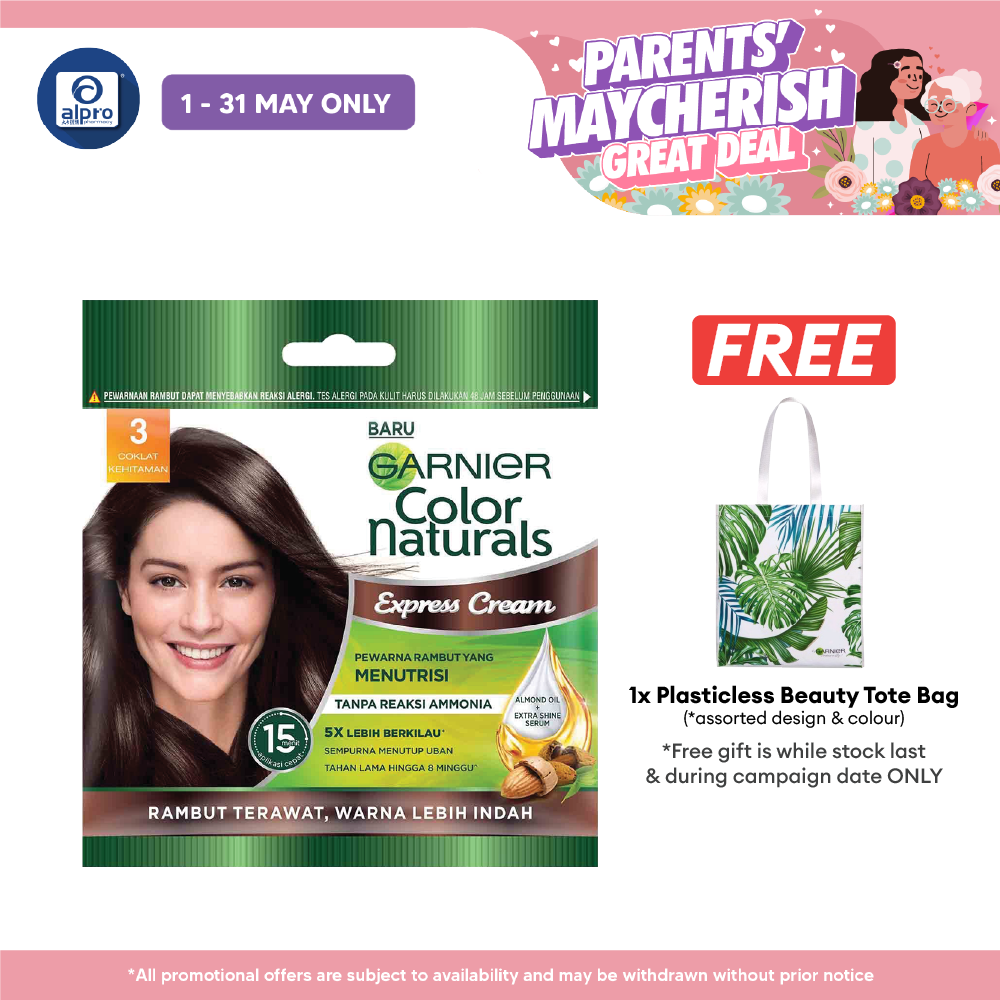 Garnier Colour Naturals Express Cream3.0 Coklat Gelap Alpro Pharmacy