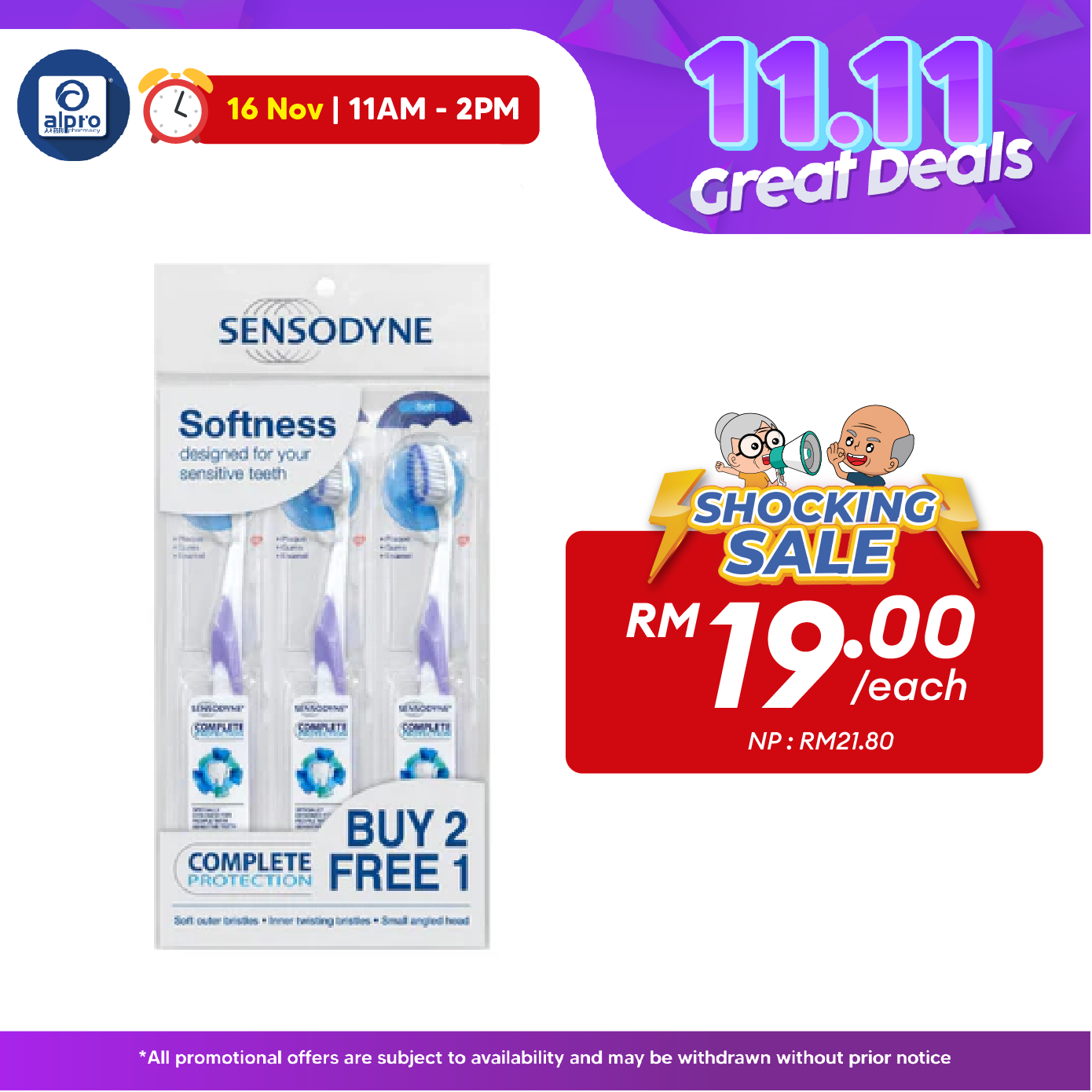 Sensodyne Complete Protection Toothbrush Soft 3s Sensodyne