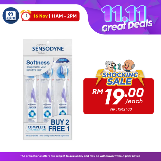 Sensodyne Complete Protection Toothbrush Soft 3s Sensodyne