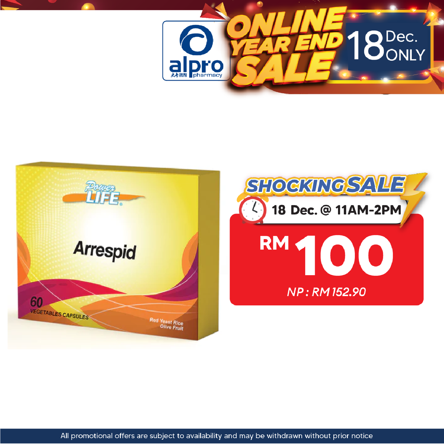 Powerlife Arrespid 60s | For General Health Maintainence Powerlife