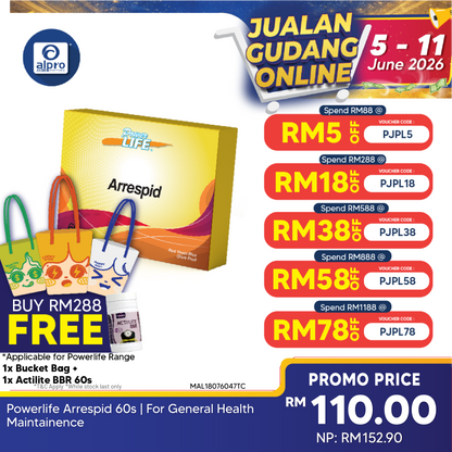 Powerlife Arrespid 60s | For General Health Maintainence Powerlife