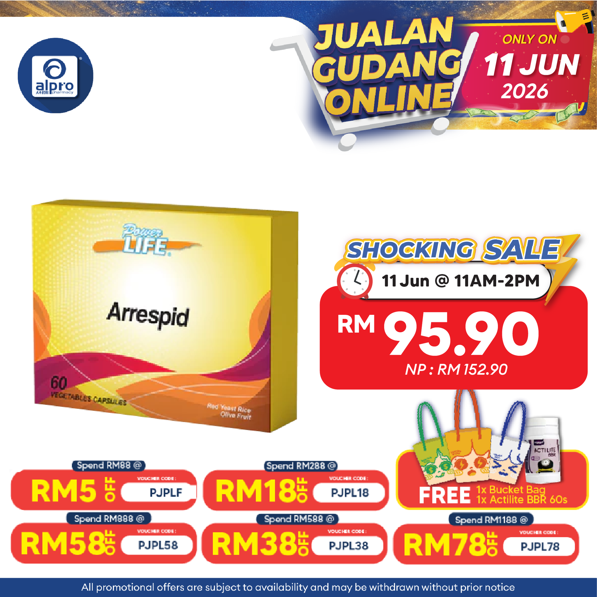 Powerlife Arrespid 60s | For General Health Maintainence