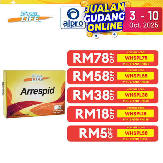 Powerlife Arrespid 60s | For General Health Maintainence Powerlife