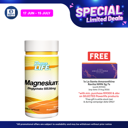 Powerlife Magnesium 555.56mg 60s Powerlife