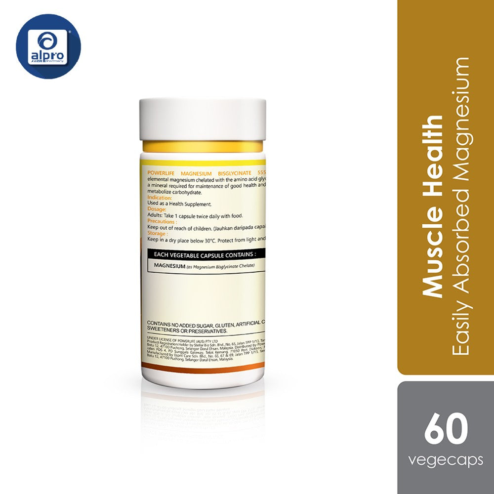 Powerlife Magnesium 555.56mg 60s Powerlife