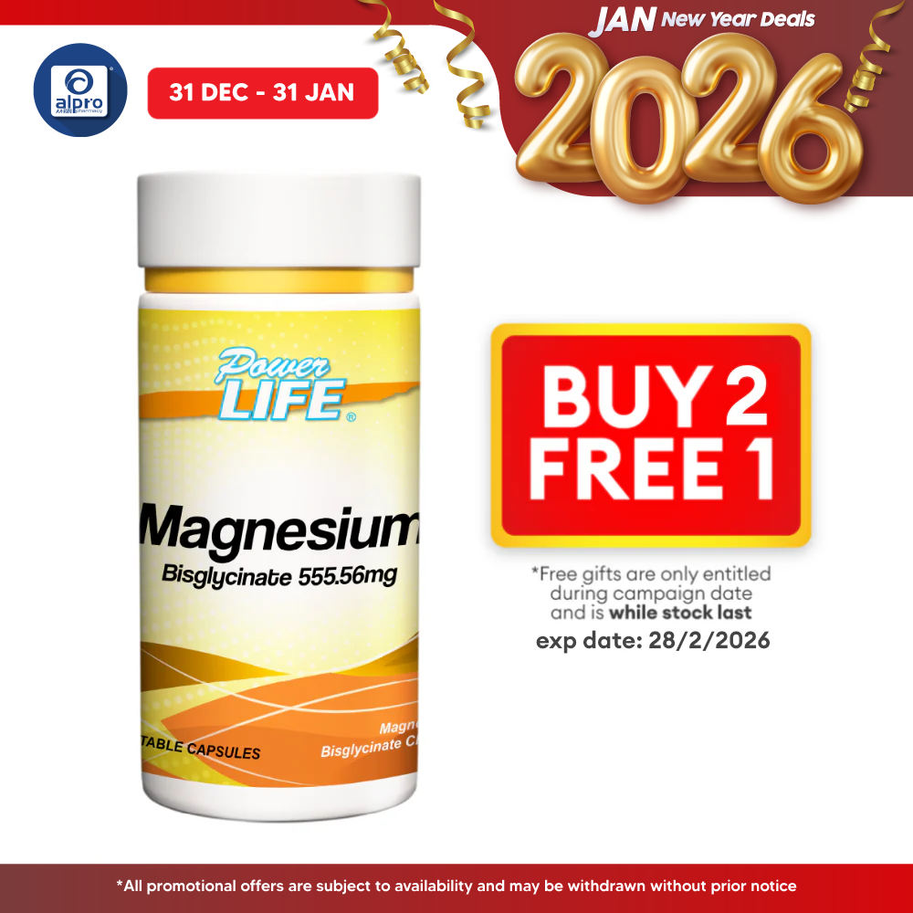 Powerlife Magnesium 555.56mg 60s Powerlife
