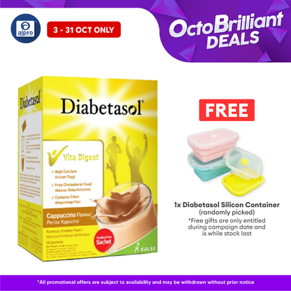 Diabetasol Milk Cappucino 600g| Help Control Blood Sugar Alpro Pharmacy