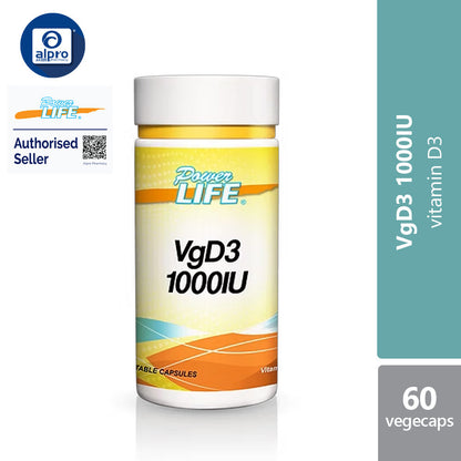 Powerlife Vitamin D3 (VgD3) 1000IU 60s Powerlife