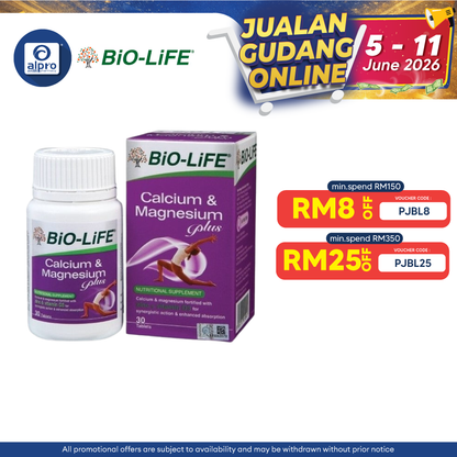 Bio-Life Calcium Magnesium Plus 30s Bio-life