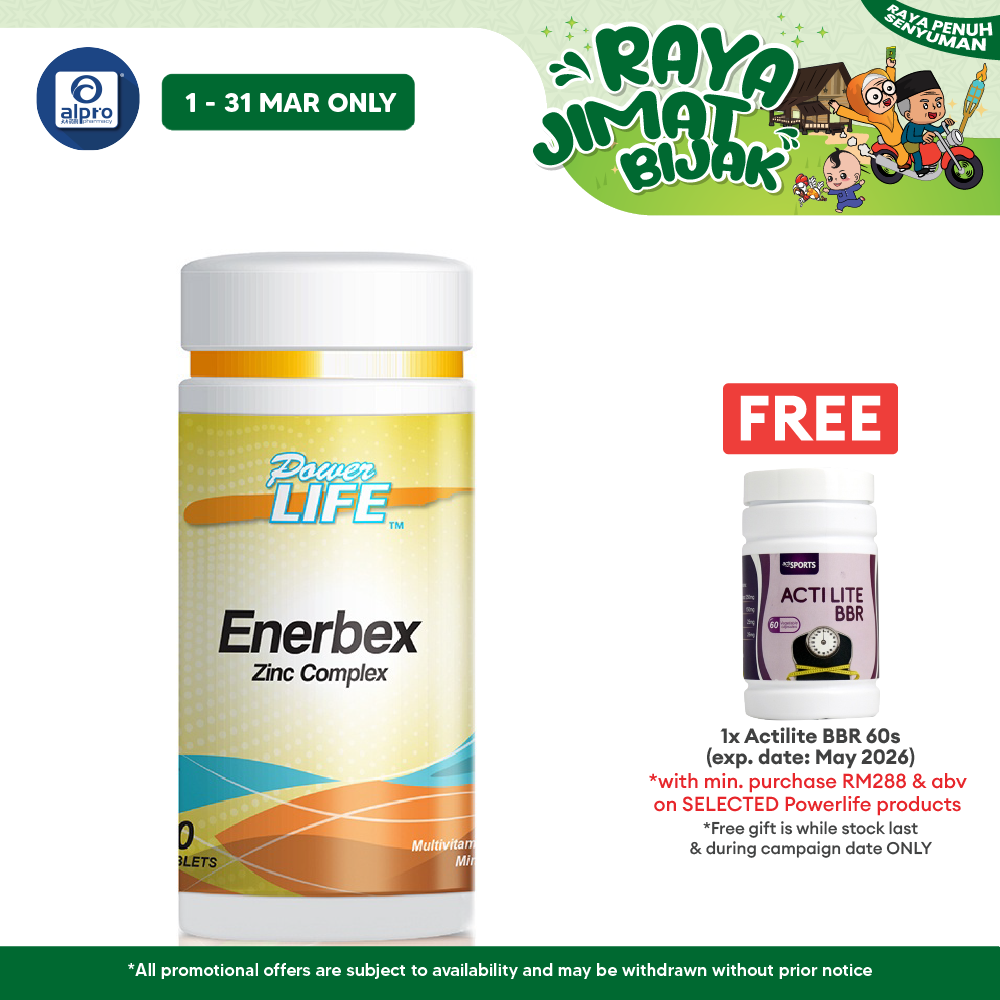 Powerlife Enerbex Zinc Complex 60s Powerlife