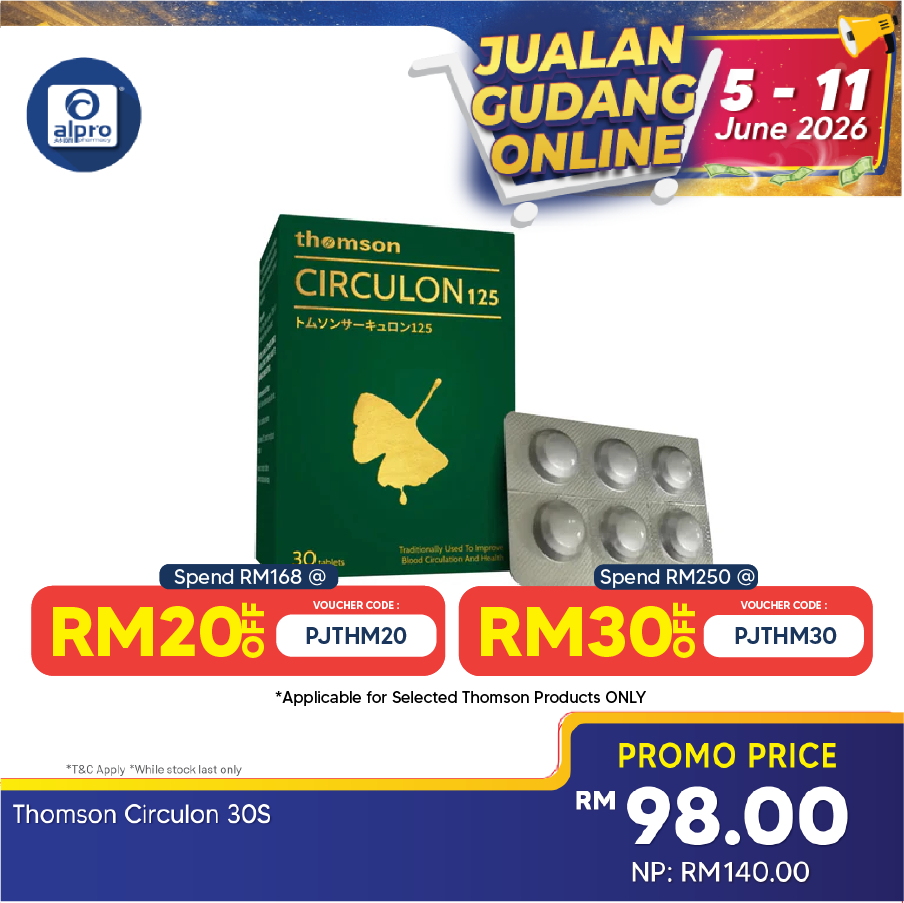 Thomson Circulon with Gingko Extract 30s | Heart Health Thomson