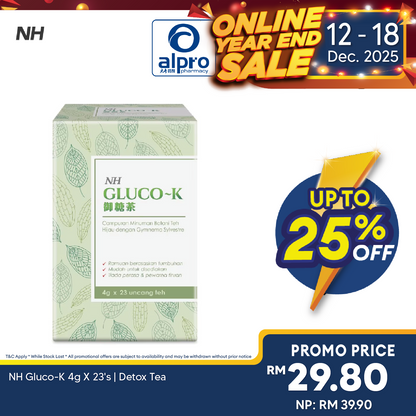 NH Gluco-K 4g X 23's | Detox Tea NH Detoxlim