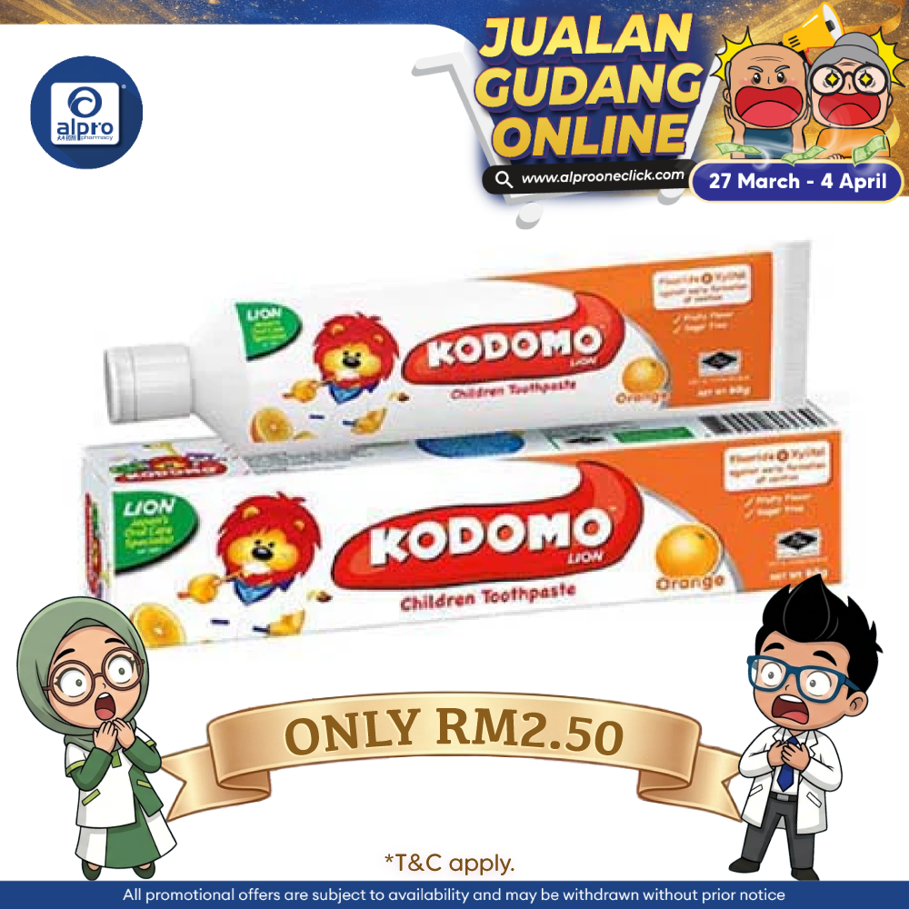 Kodomo Toothpaste Orange 80g | Repair Early Caries in 14 Days Kodomo