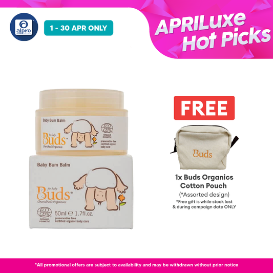 Buds Cherished Organics Baby Bum Balm 50ml | Soothe and Comfort Alpro Pharmacy