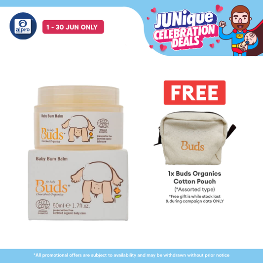 Buds Cherished Organics Baby Bum Balm 50ml | Soothe and Comfort Buds