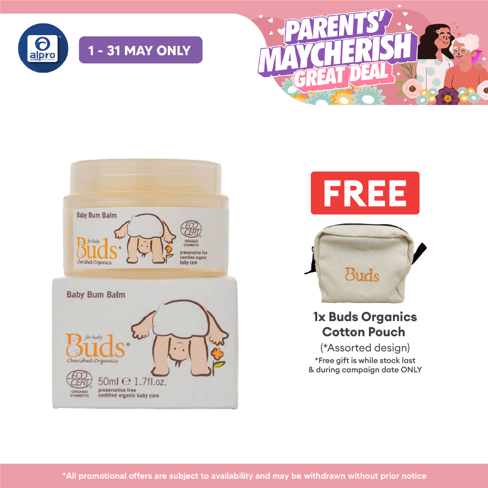 Buds Cherished Organics Baby Bum Balm 50ml | Soothe and Comfort Alpro Pharmacy