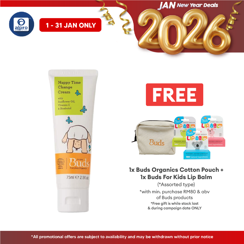 Buds Everyday Organics Nappy Time Change Cream 75ml Buds