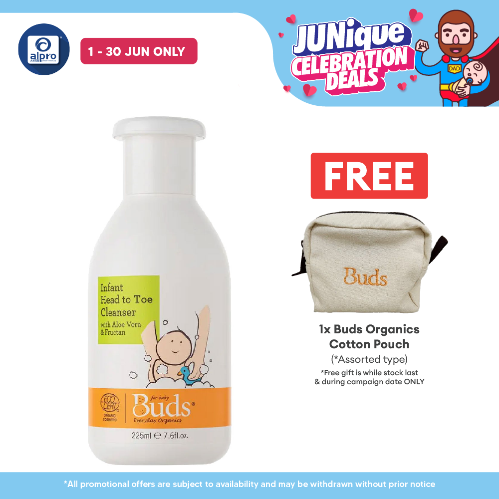 Buds Infant Head to Toe Cleanser 225ML Buds
