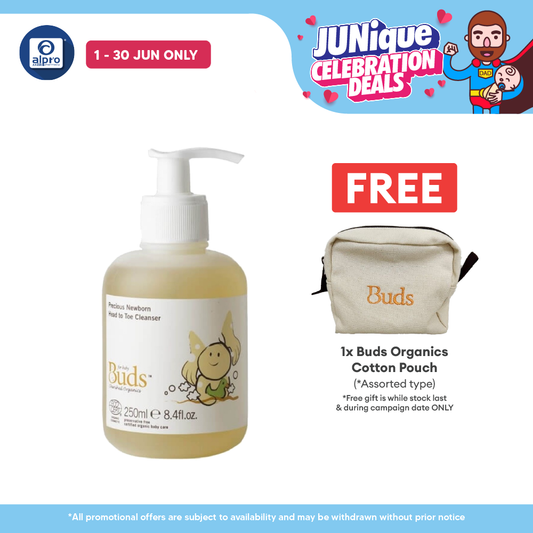 Buds Cherished Organics Precious Newborn Head toToe Cleanser 250ml | Soothe and Hydrates Buds